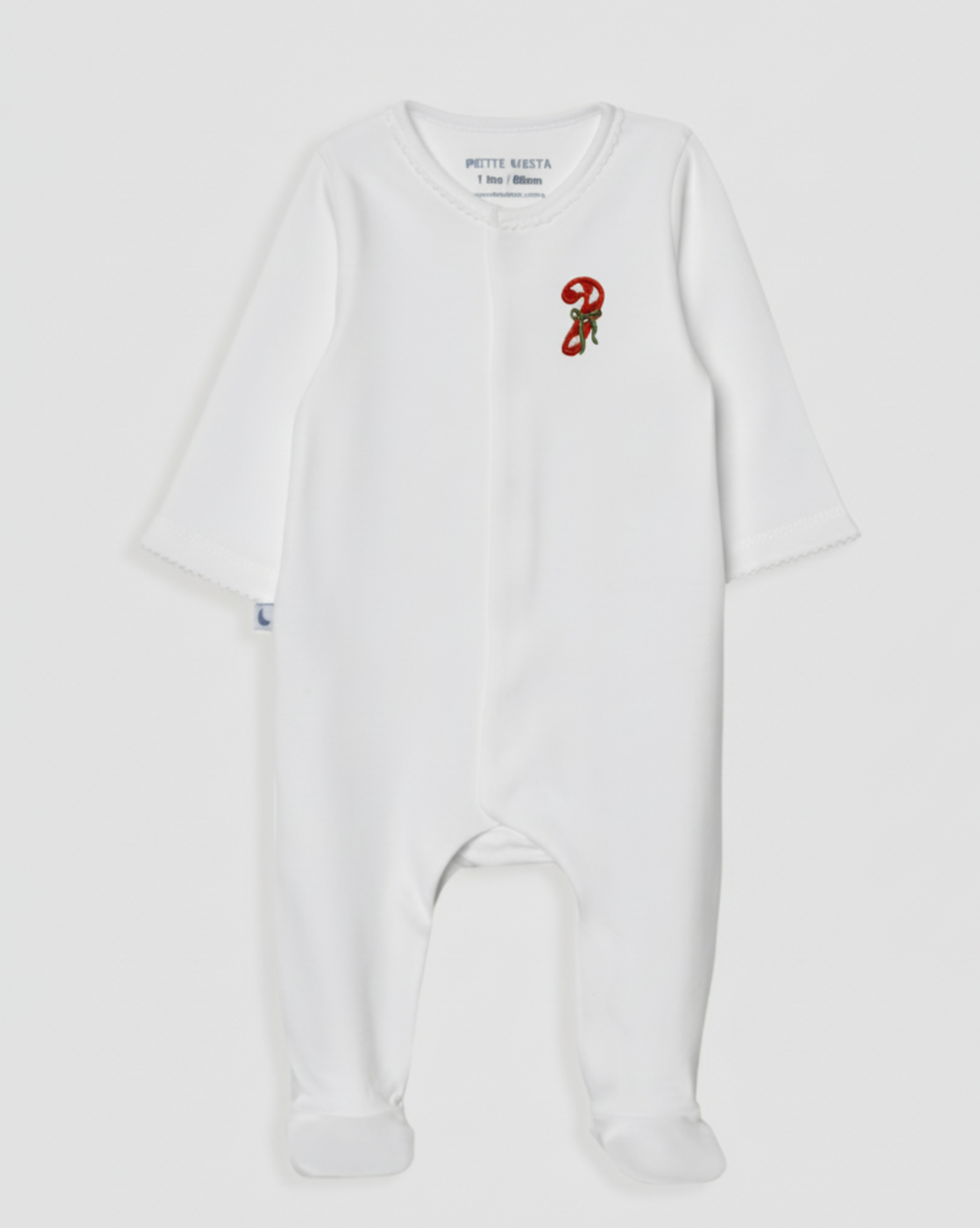 Pyjama court blanc pour bébé