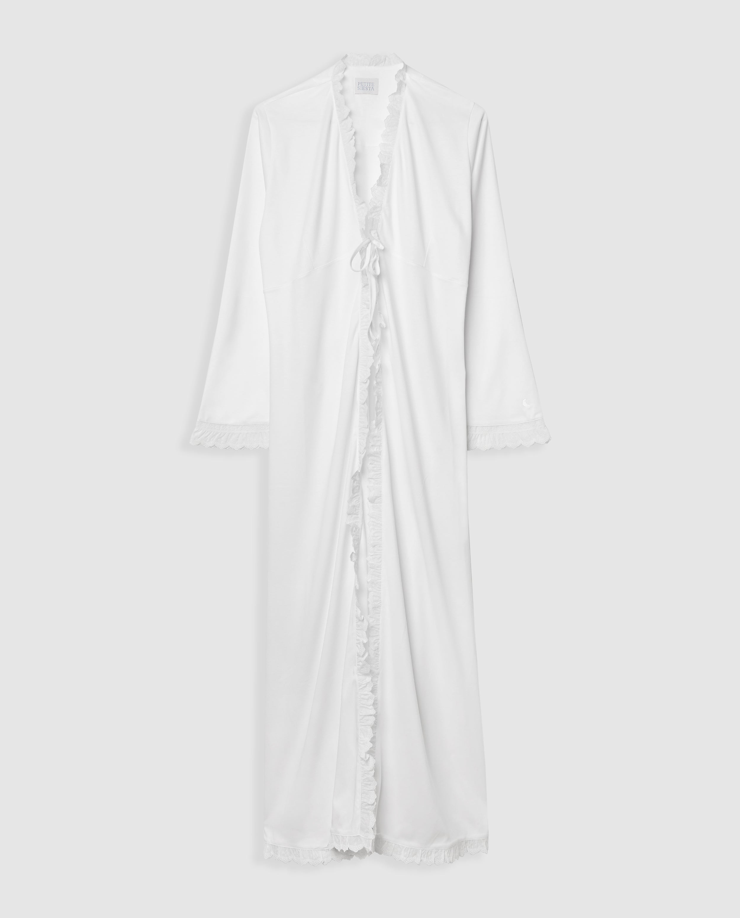 Robe pour femme avec bande brodée blanche