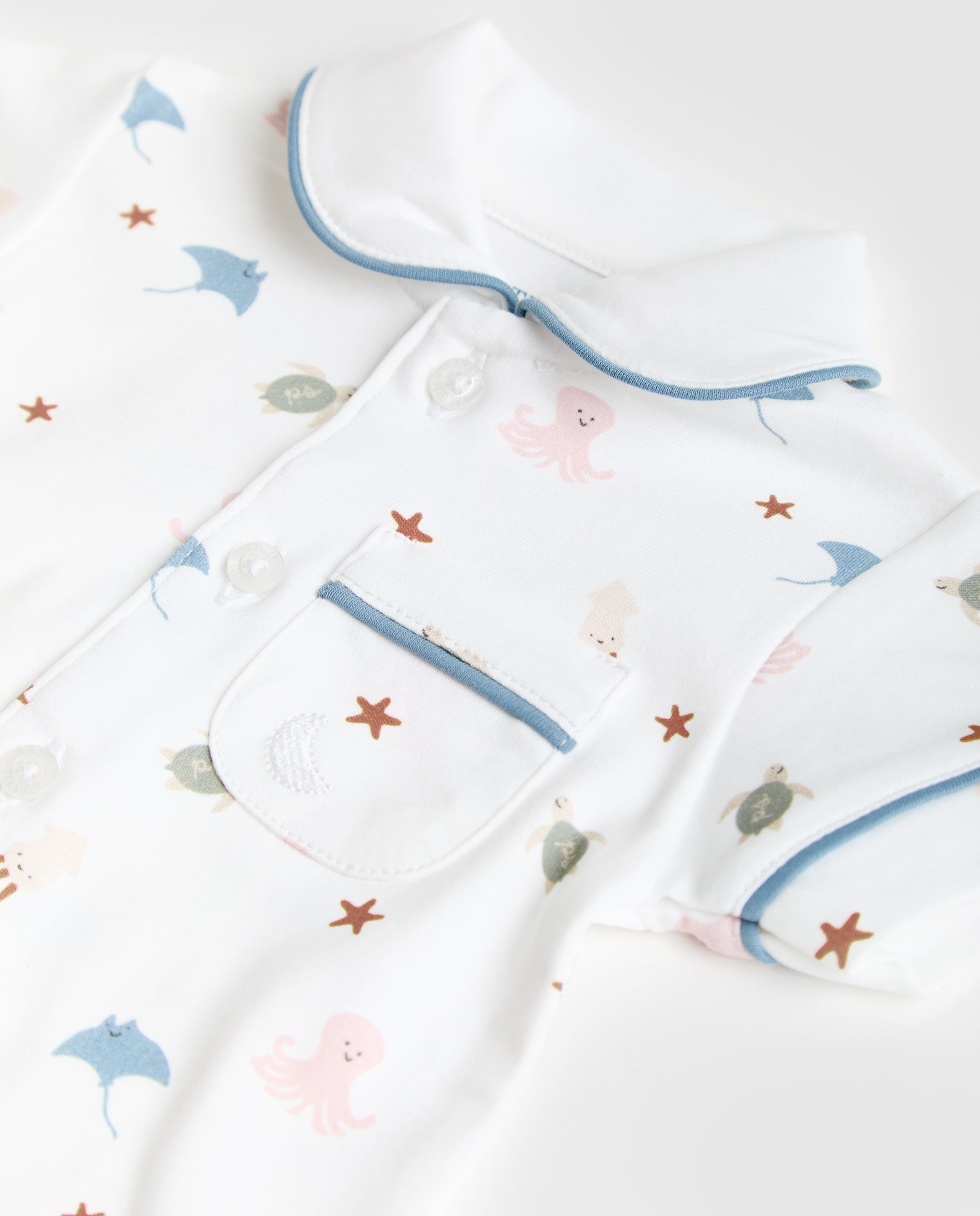 Pijama Bebé Camisero Ocean Corto