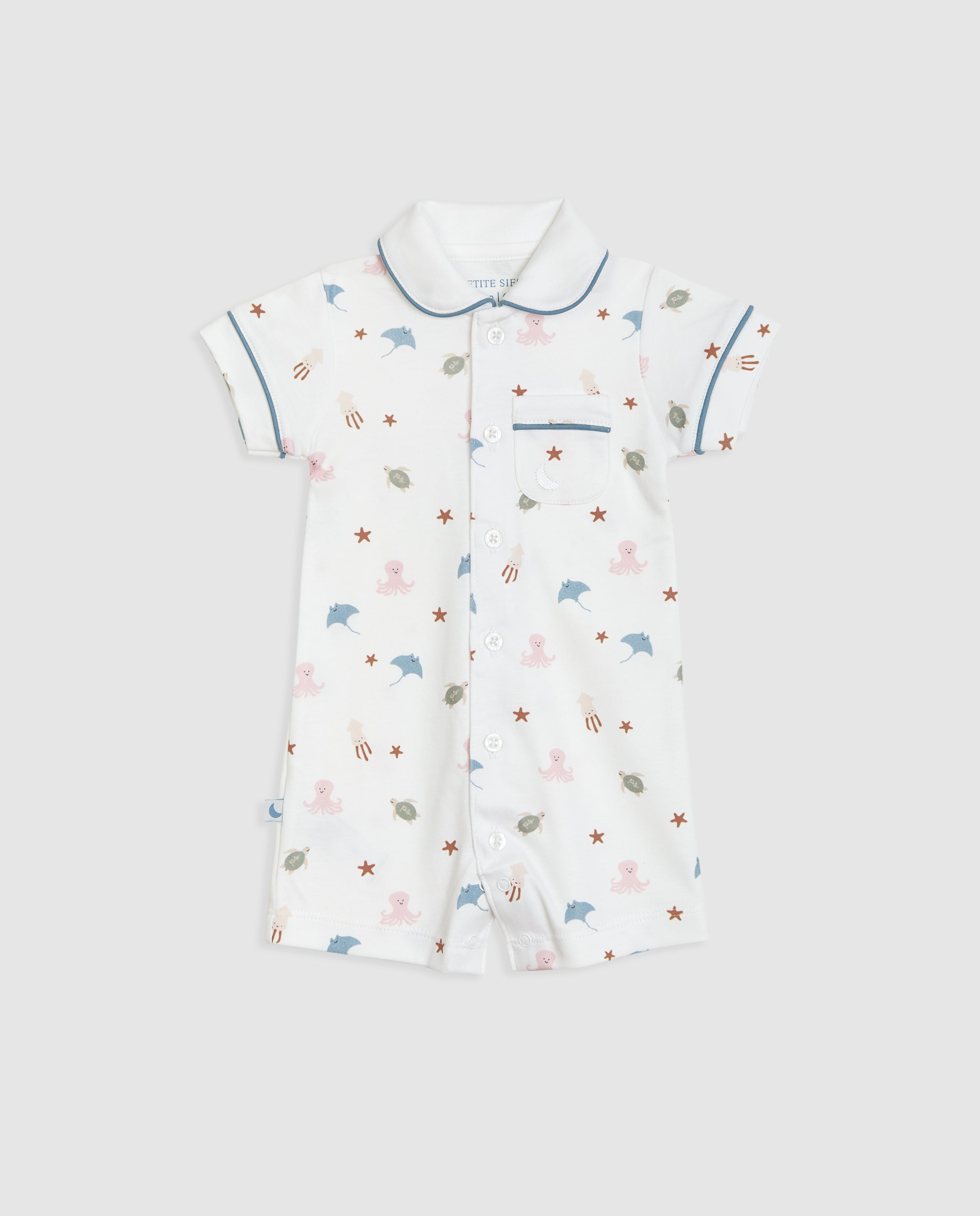 Pijama Bebé Camisero Ocean Corto