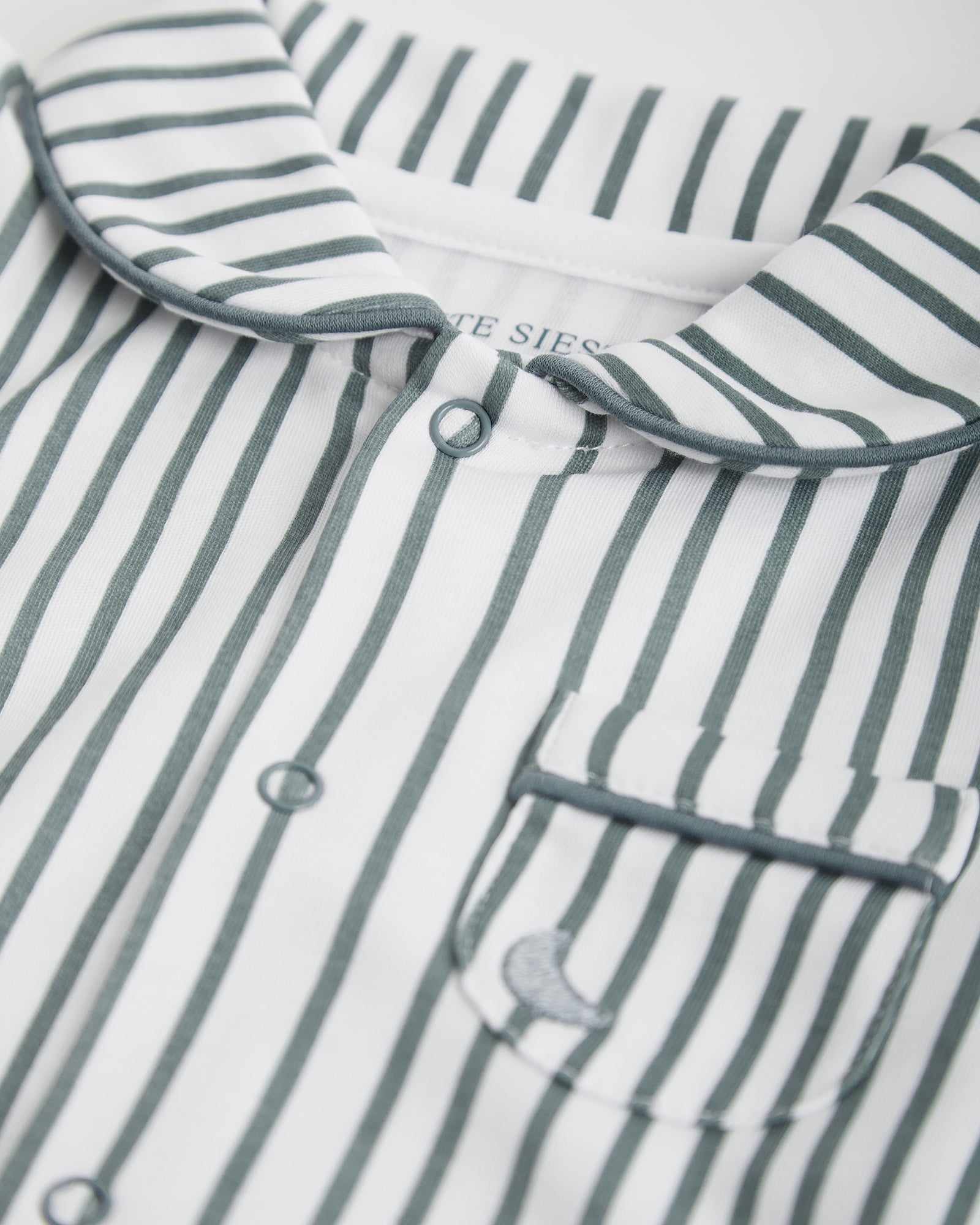 Pijama Bebé Camisero Rayas Deep Blue Corto