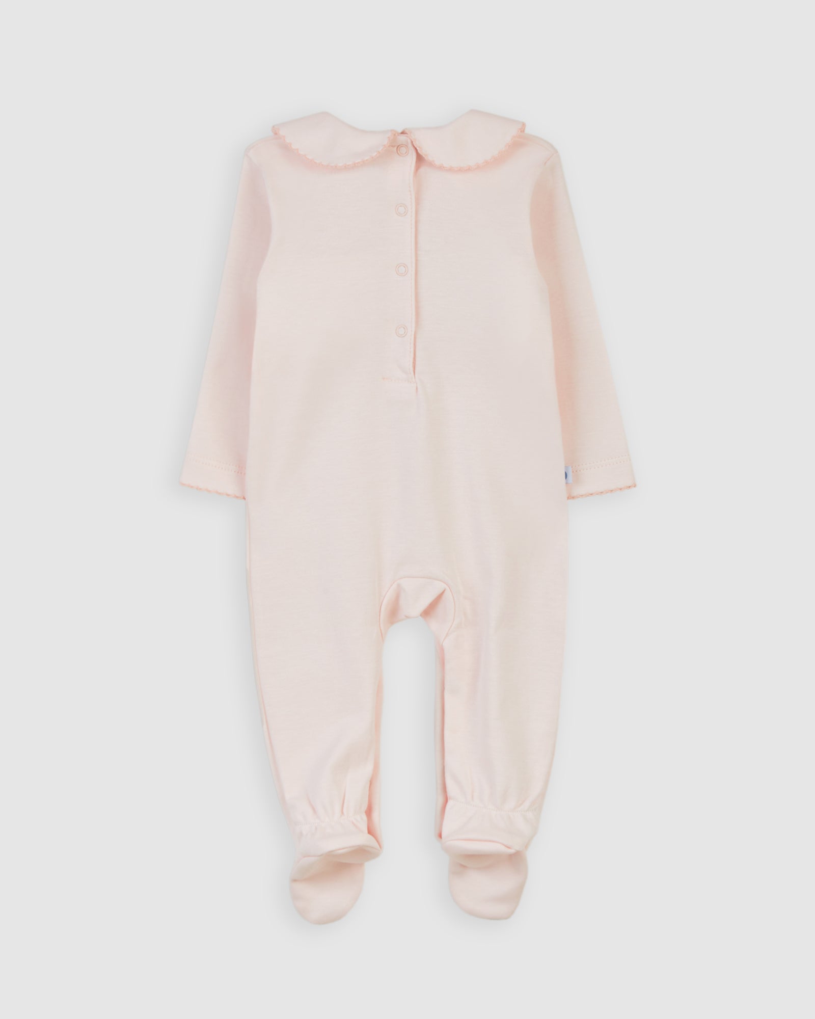 Pijama Bebé Smock Rosa