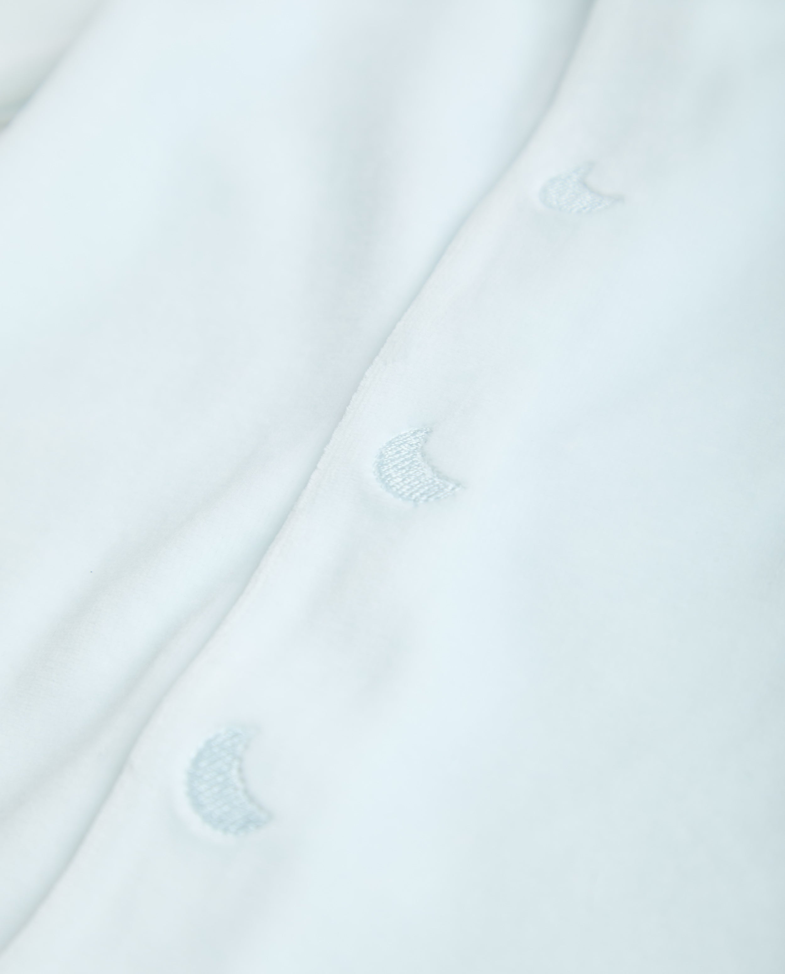 Blue Velour Baby Pajamas