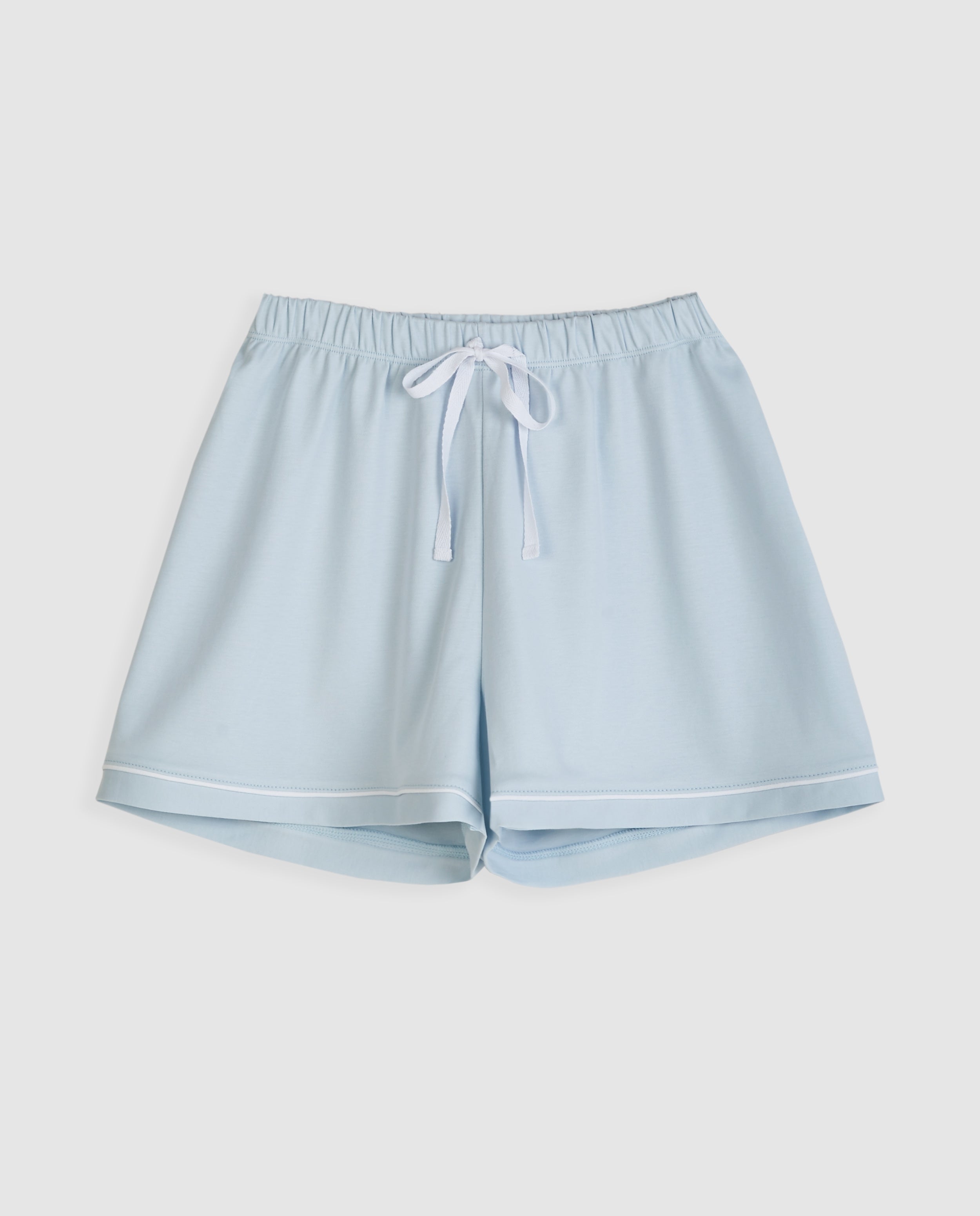 Pyjama chemise courte bleue pour femme