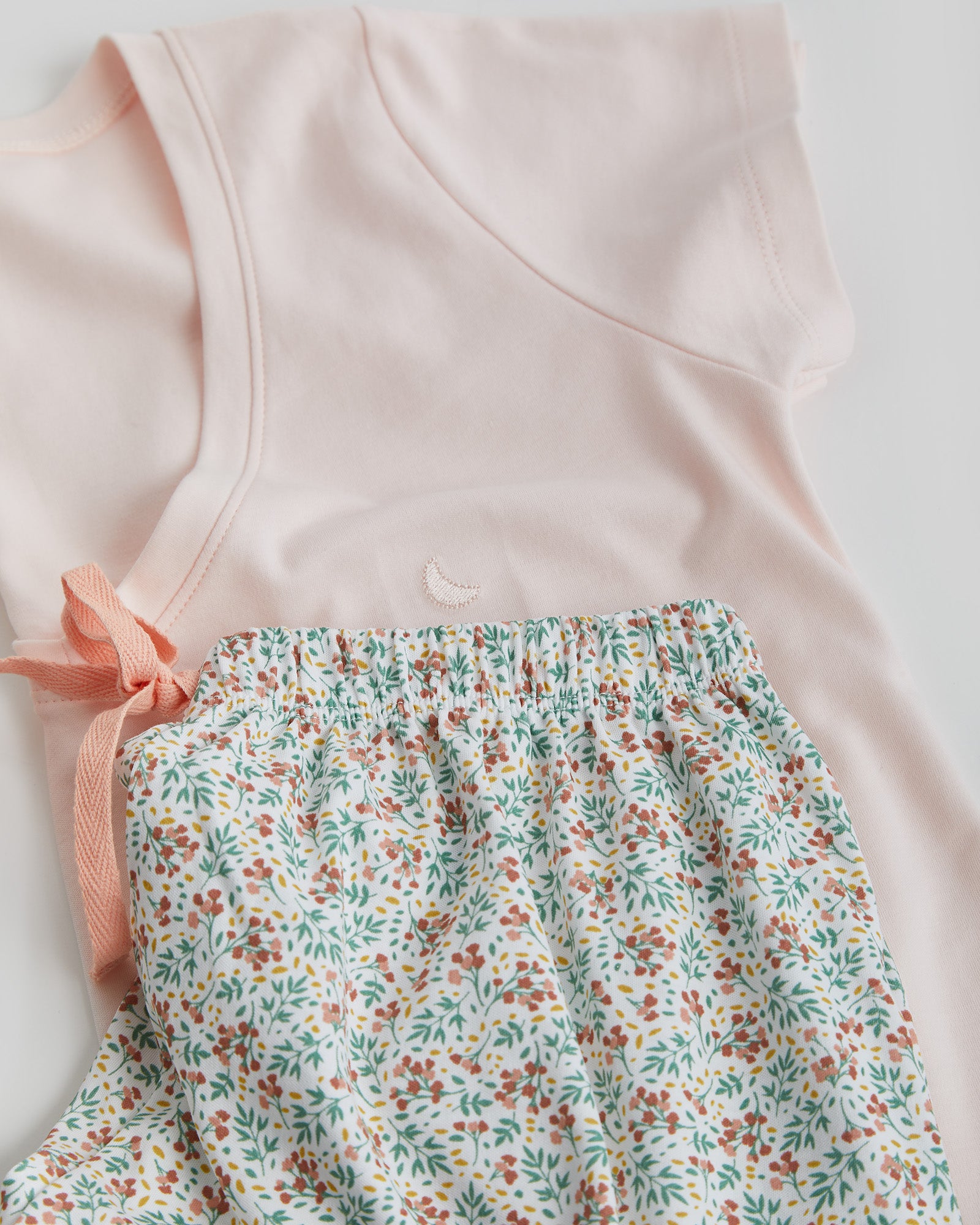 Pijama Mujer Flores Corto