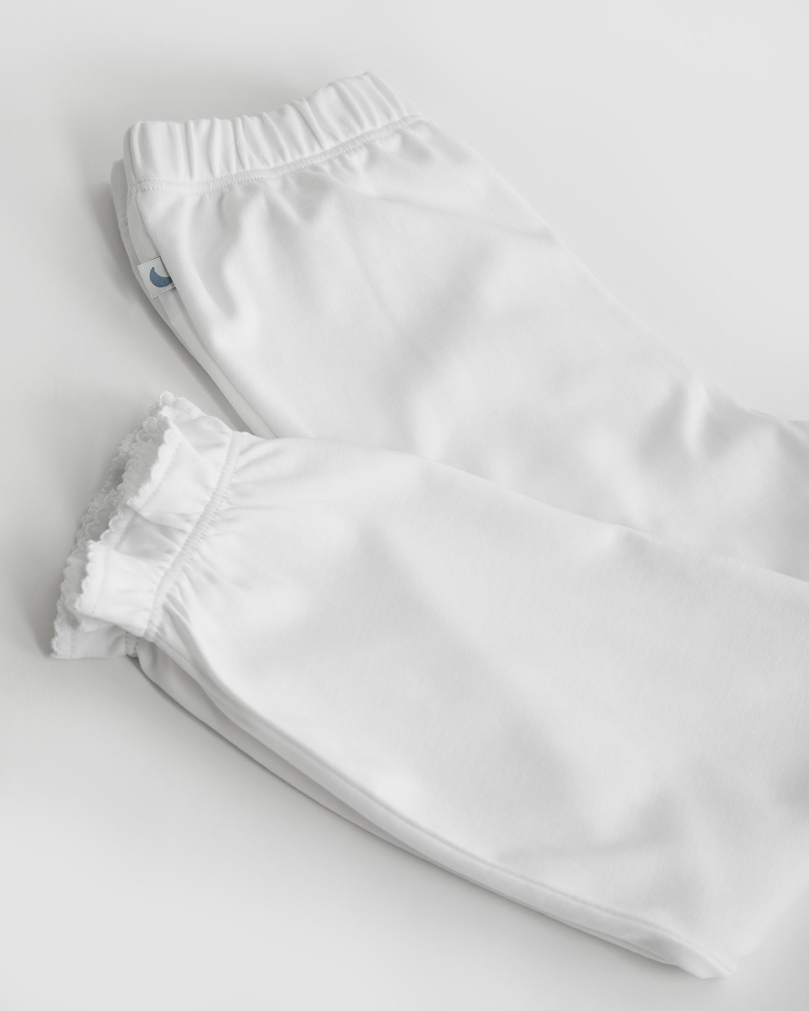 Kids Pajamas Ruffles Embroidered Strip