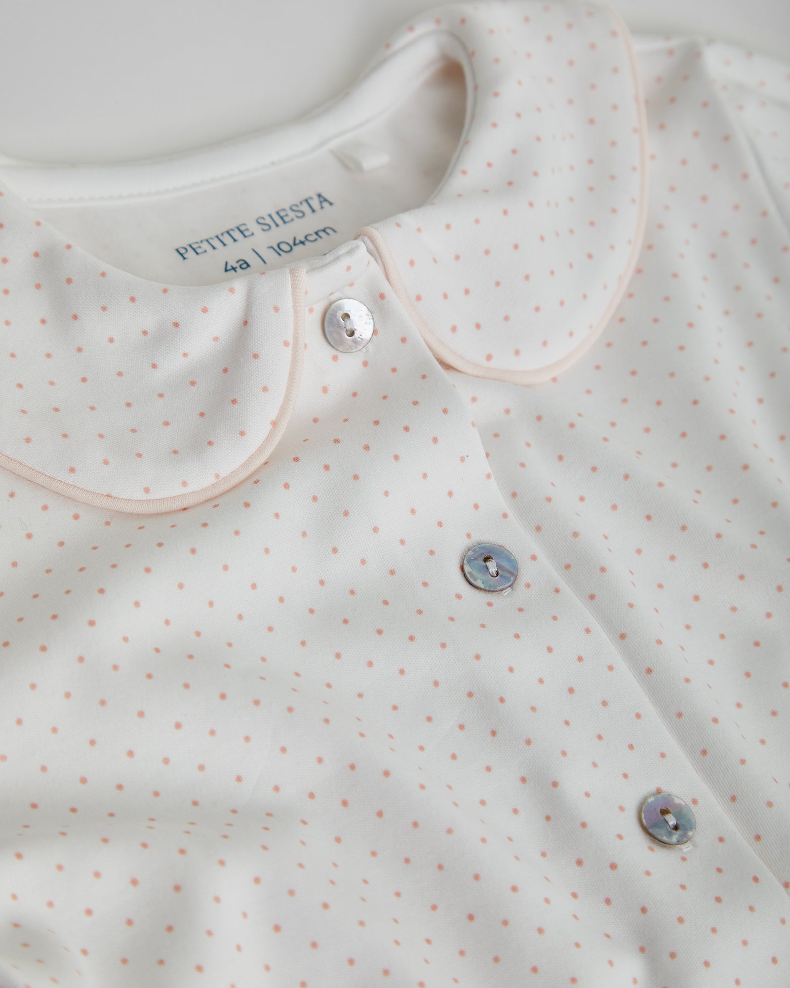 Pyjama chemise à pois roses pour enfants