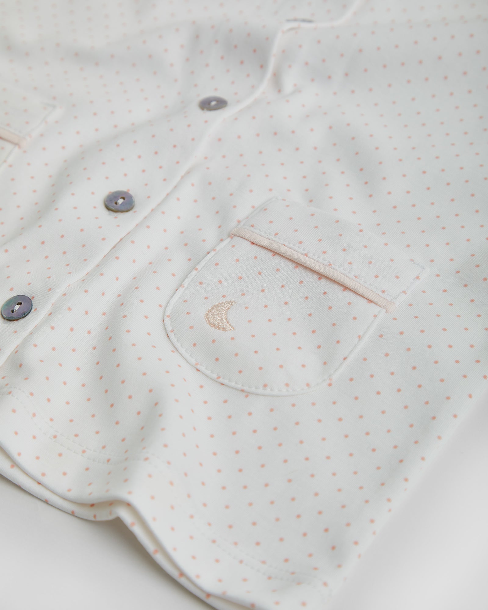 Pyjama chemise à pois roses pour enfants