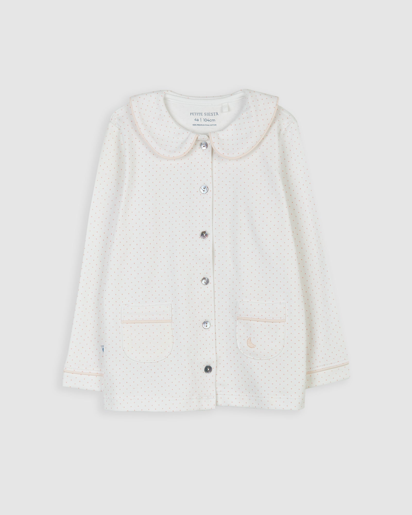 Pyjama chemise à pois roses pour enfants