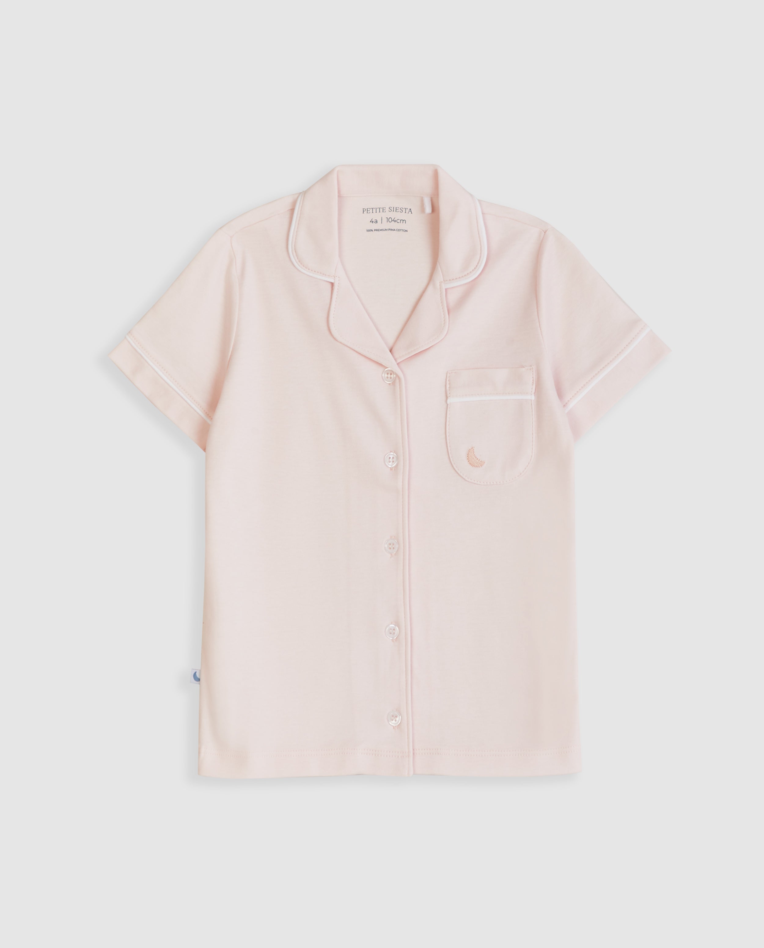 Kids Short Pink Shirt Pajamas