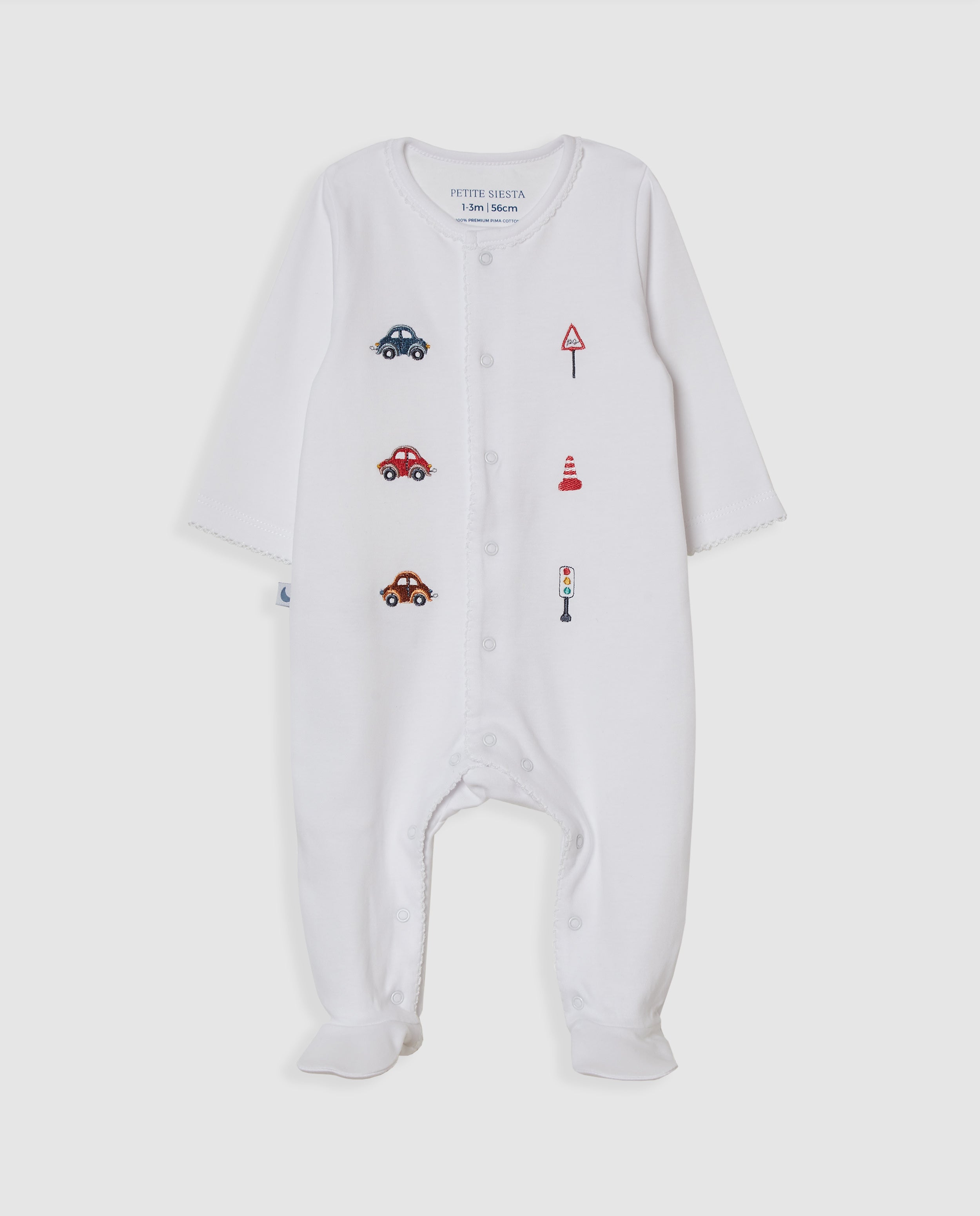 Panneaux de pyjamas blancs pour bébé