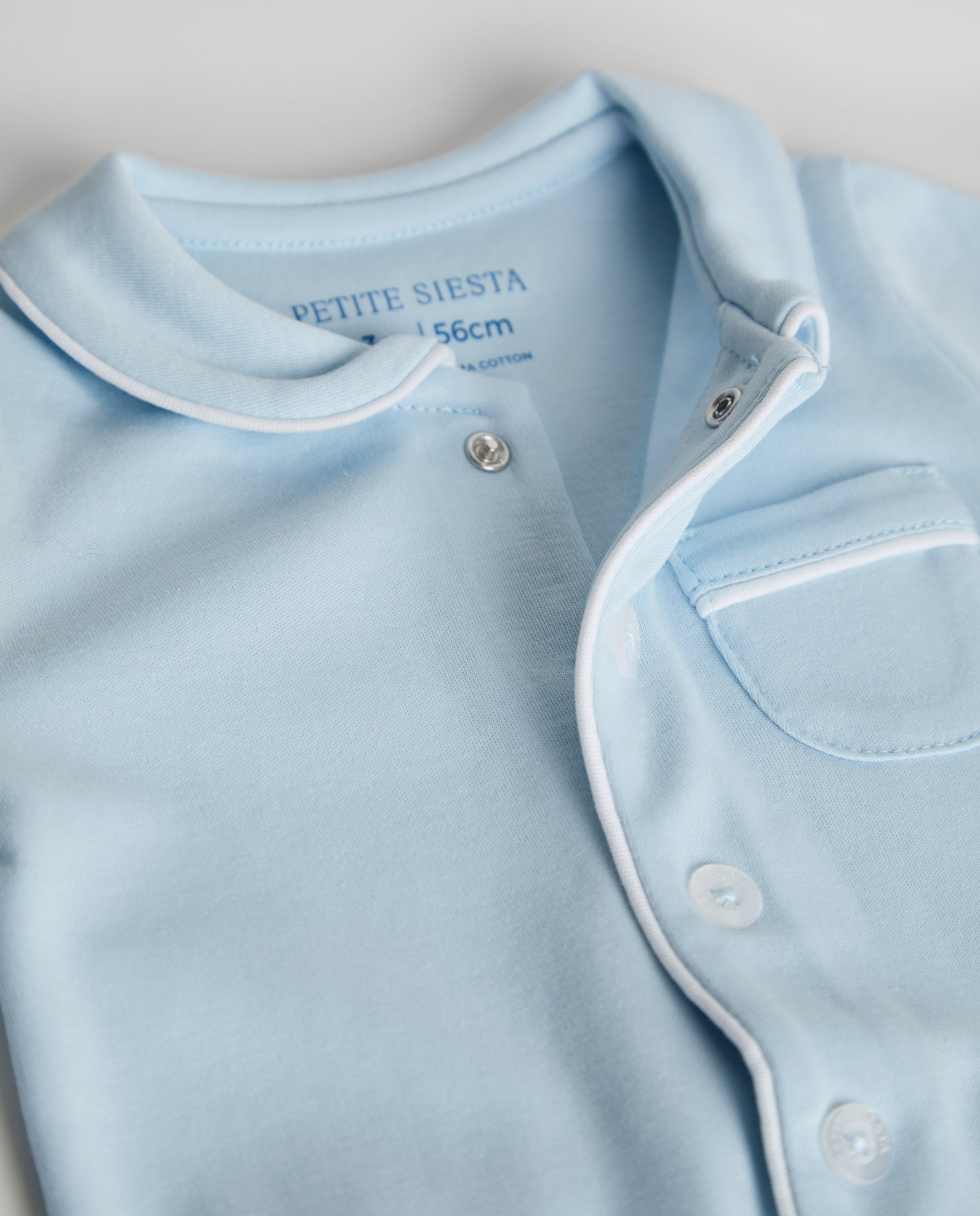 Pijama Bebé Camisero Azul