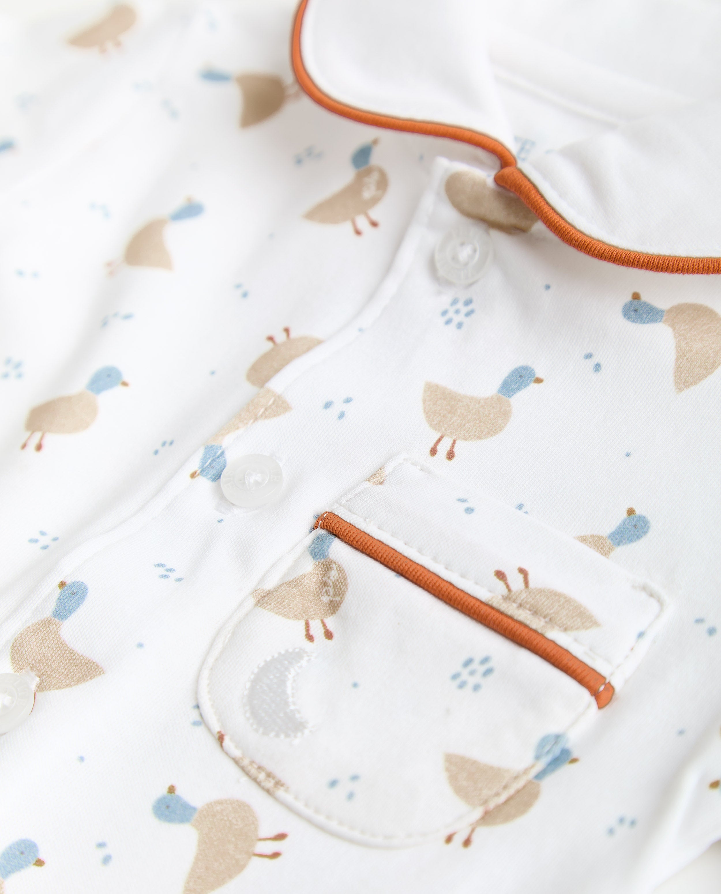 Pyjama bébé chemise canards court