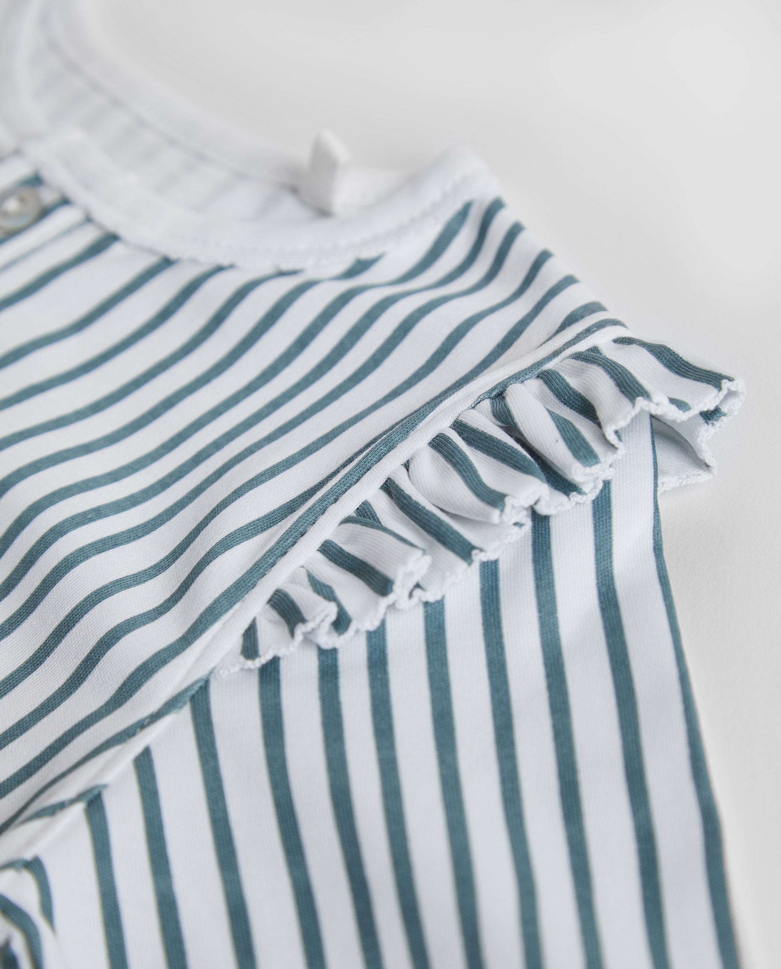 Kids Striped Ruffle Pajamas