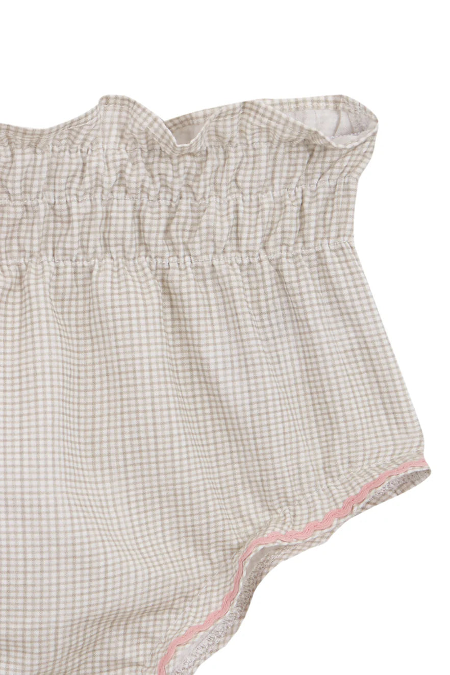 Beige & Pink Vichy Panties