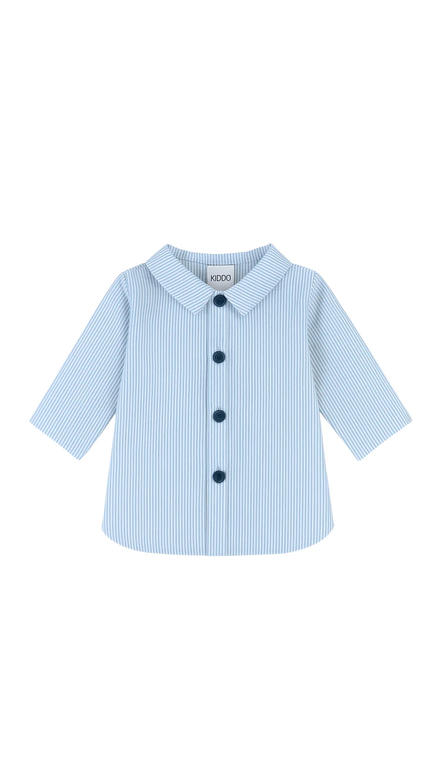 Camisa Cuello Pala Rayas Azules