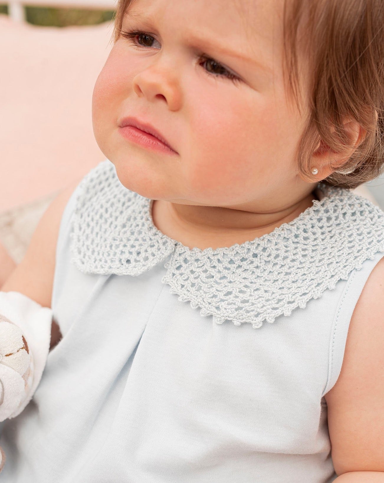 Ranita Bebé Crochet Azul