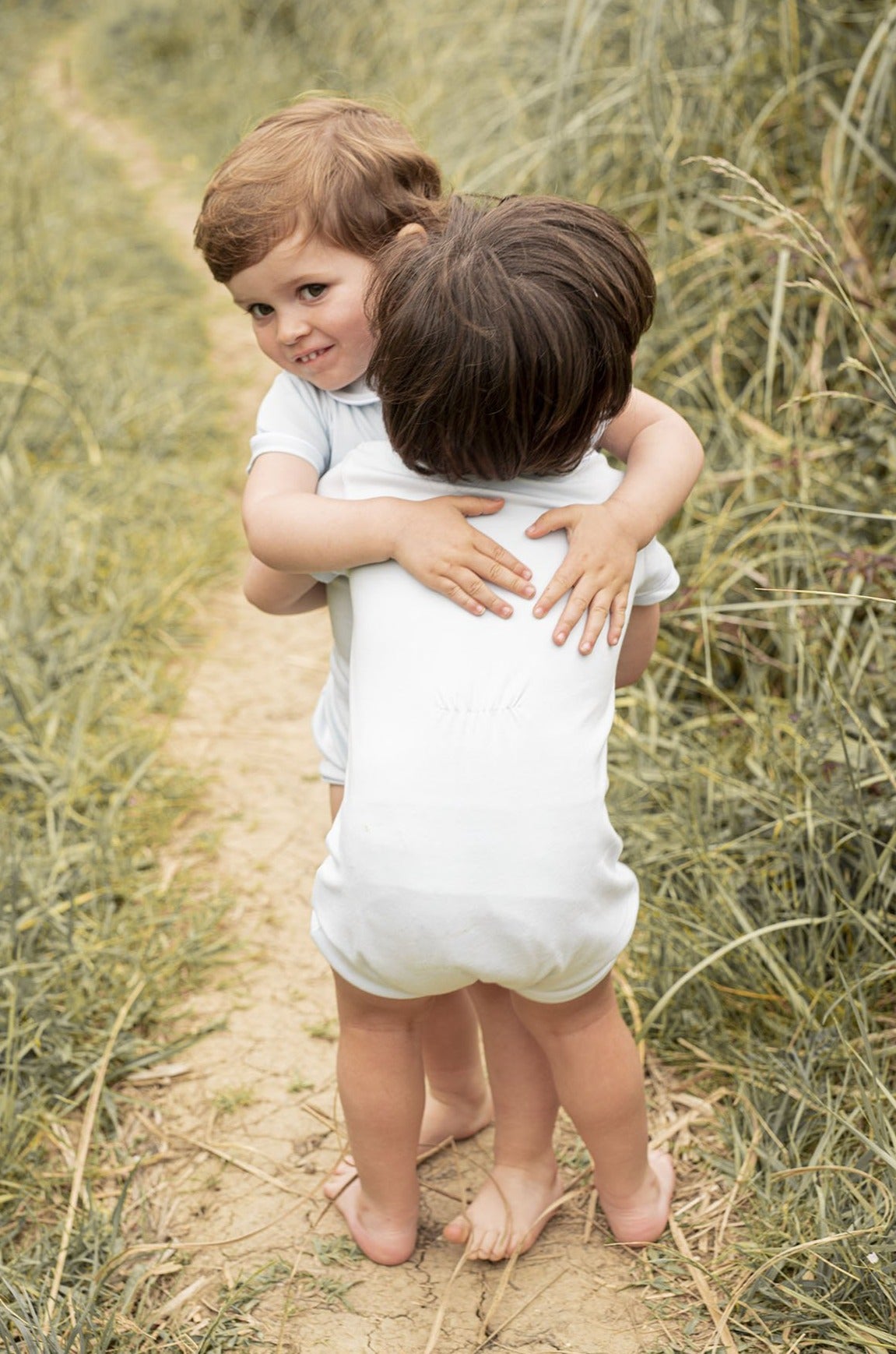Pijama Bebé Camisero Azul Corto