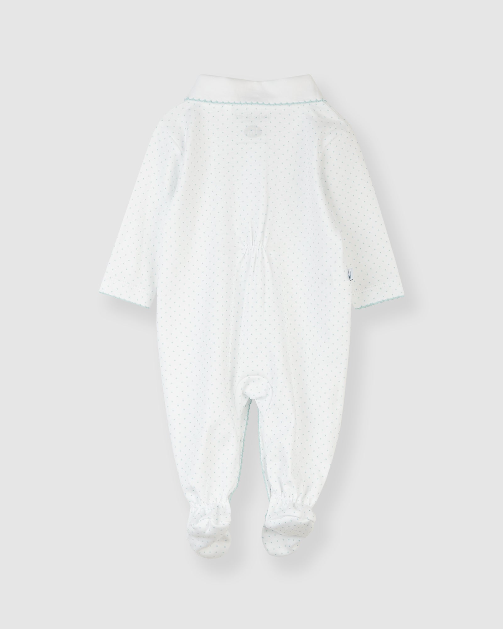 Pyjama bébé à pois bleus