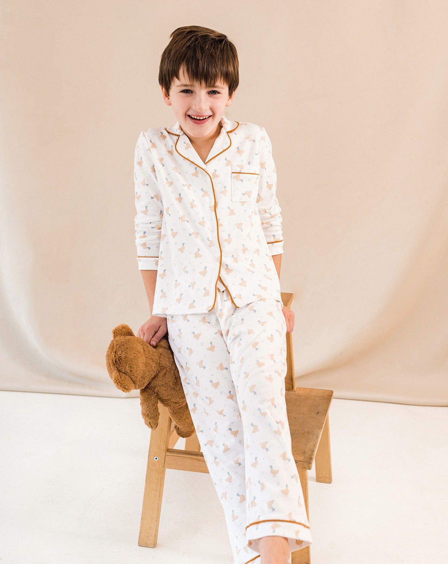 Kids Duck Shirt Pajamas