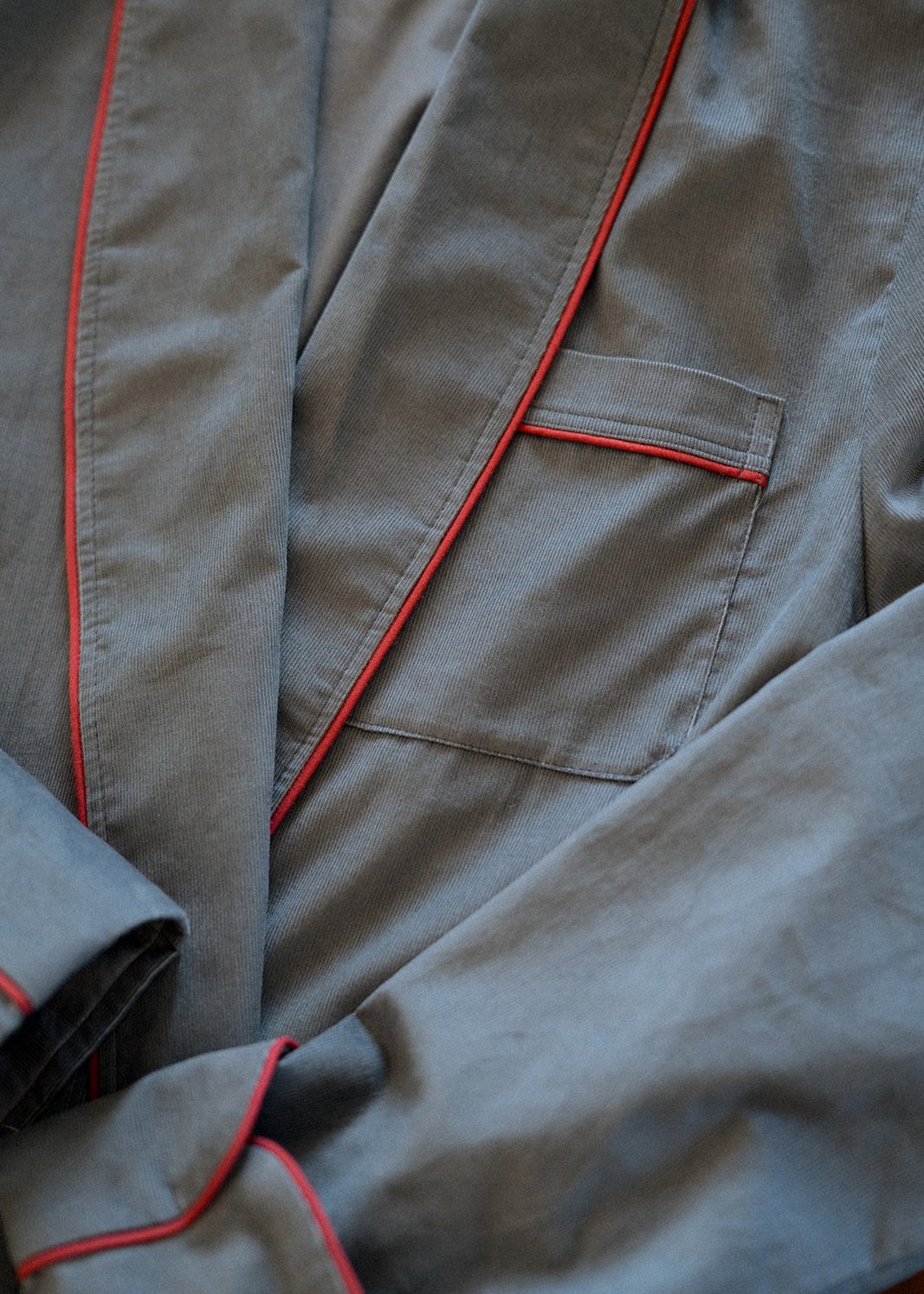 Peignoir homme bleu foncé bordeaux
