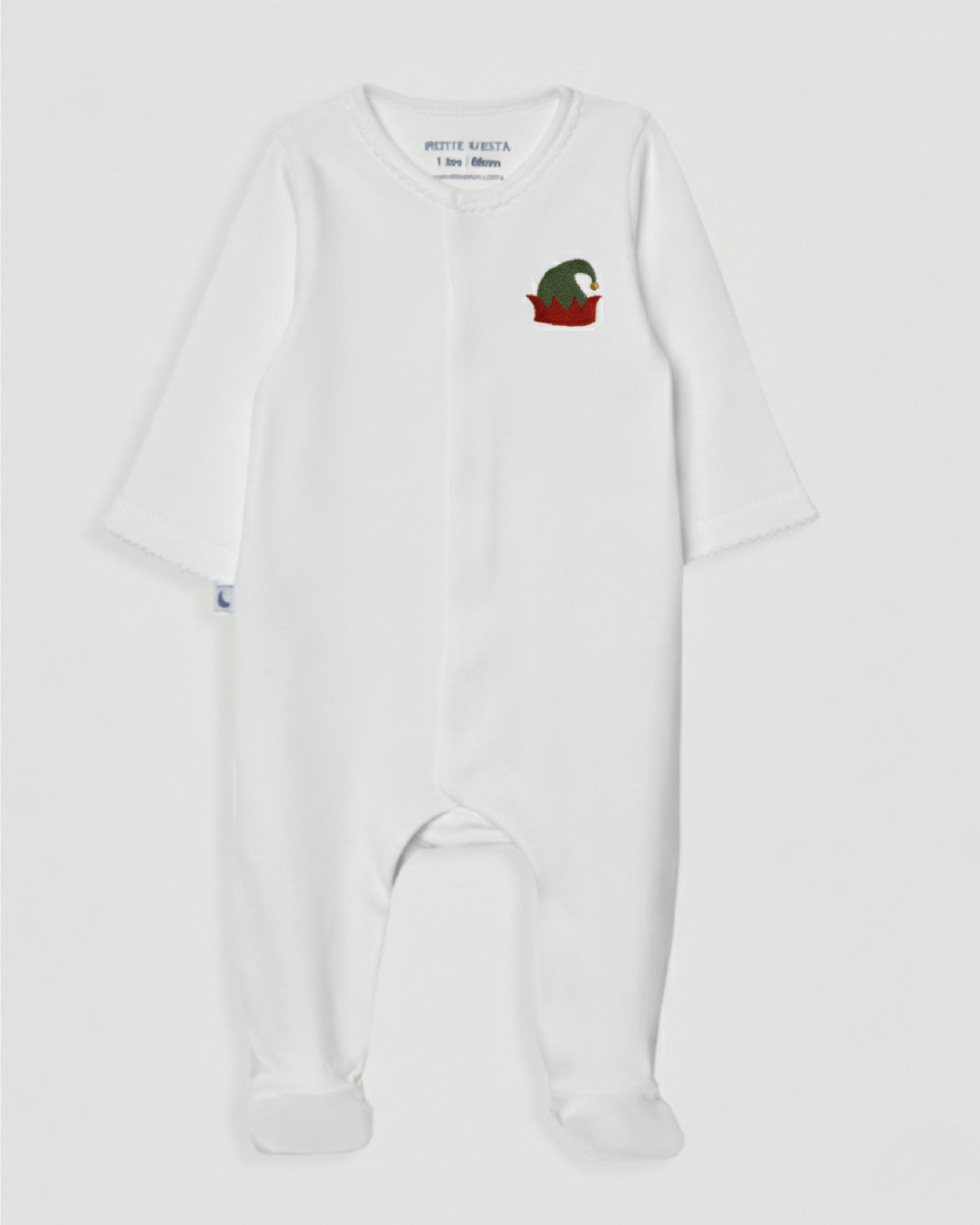 Short White Baby Pajamas