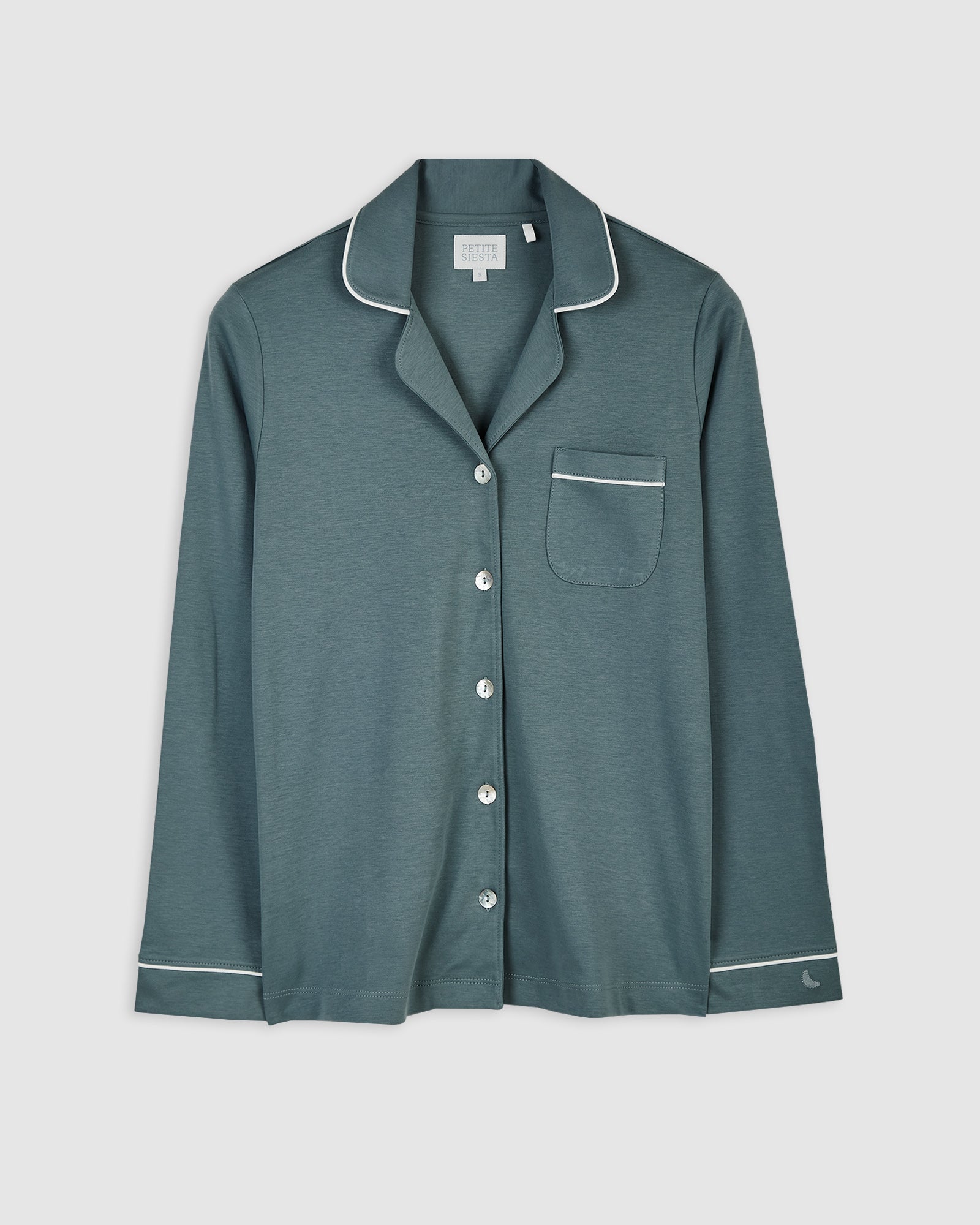 Pyjama chemise bleu foncé pour femme