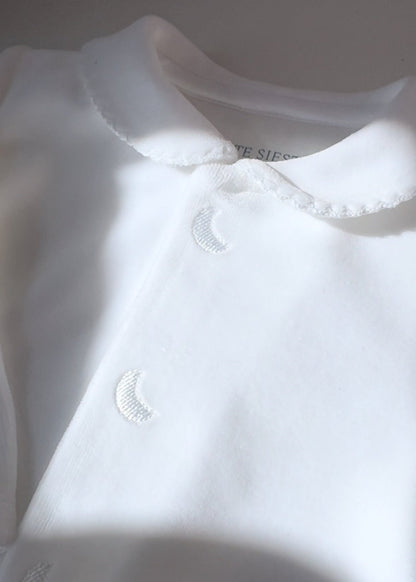 Pijama Bebé Velour Blanco