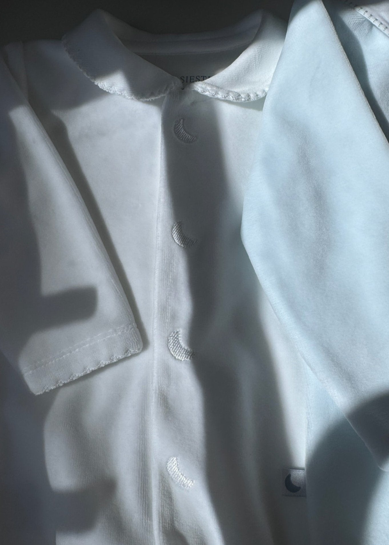 Pijama Bebé Velour Blanco
