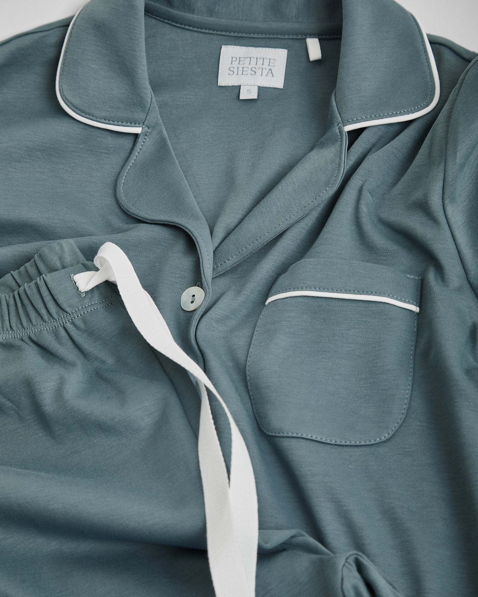 Pyjama chemise bleu foncé pour femme