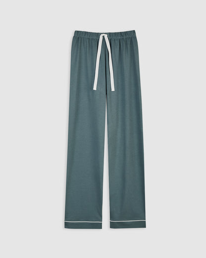 Pyjama chemise bleu foncé pour femme