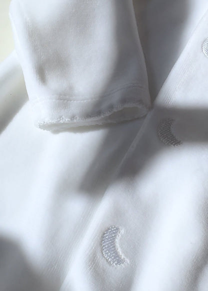 Pijama Bebé Velour Blanco