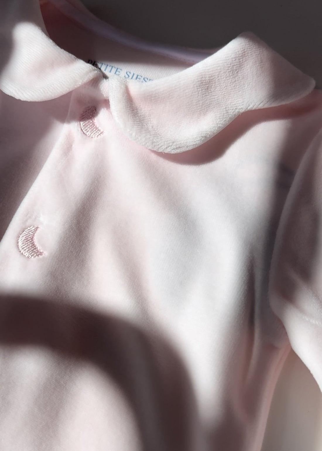 Pijama Bebé Velour Rosa