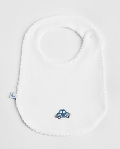 Cars Embroidered Bib