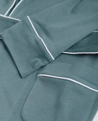Peignoir bleu profond pour femme