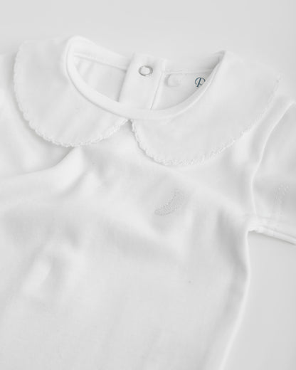 Body Blanco Cuellos Manga Corta