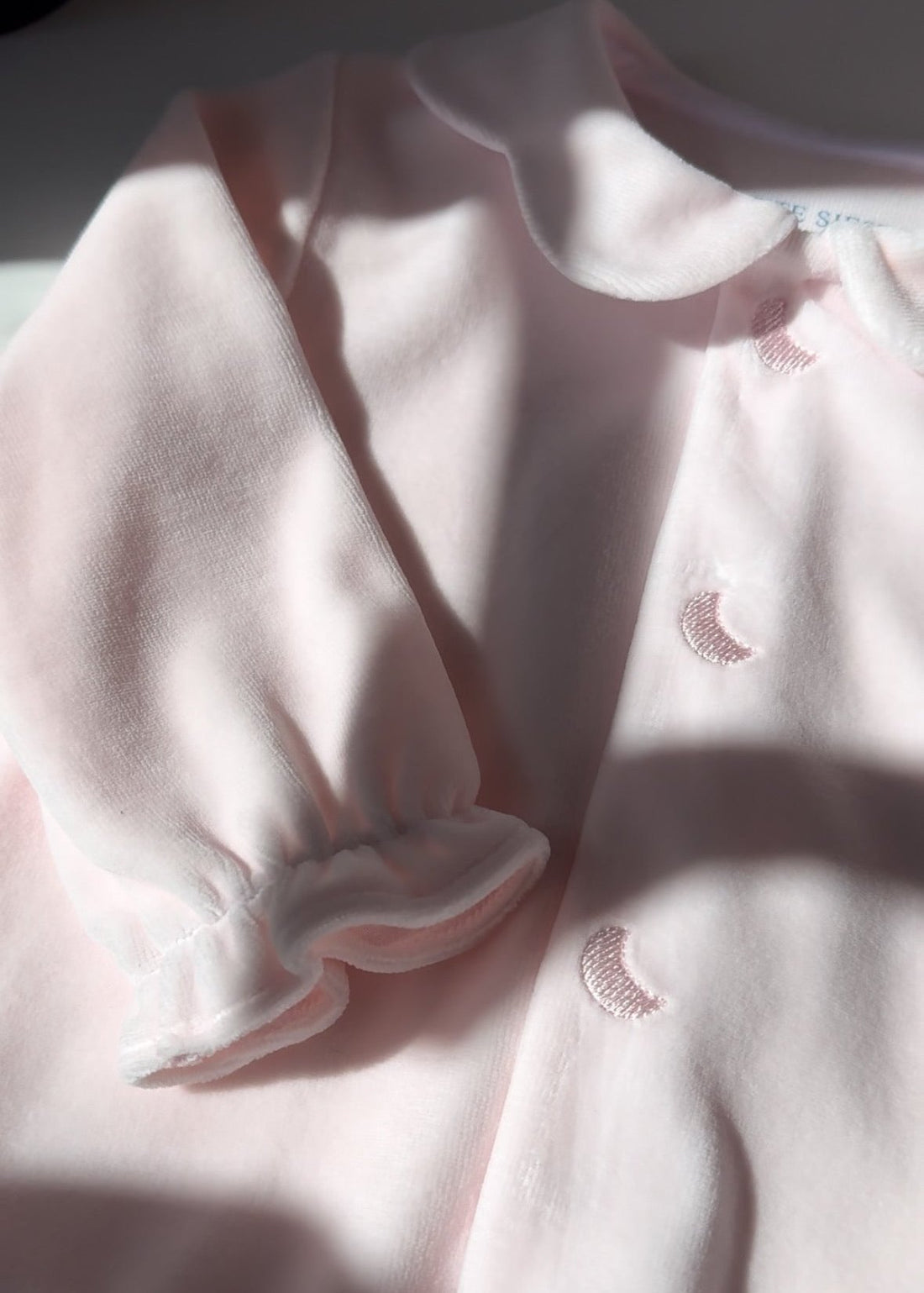 Pijama Bebé Velour Rosa