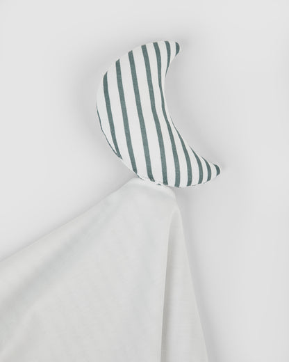 Doudou rayé bleu foncé