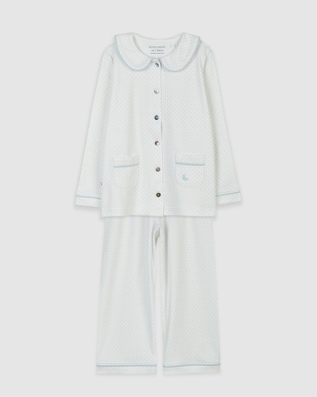Pijama Kids Camisero Puntos Azules