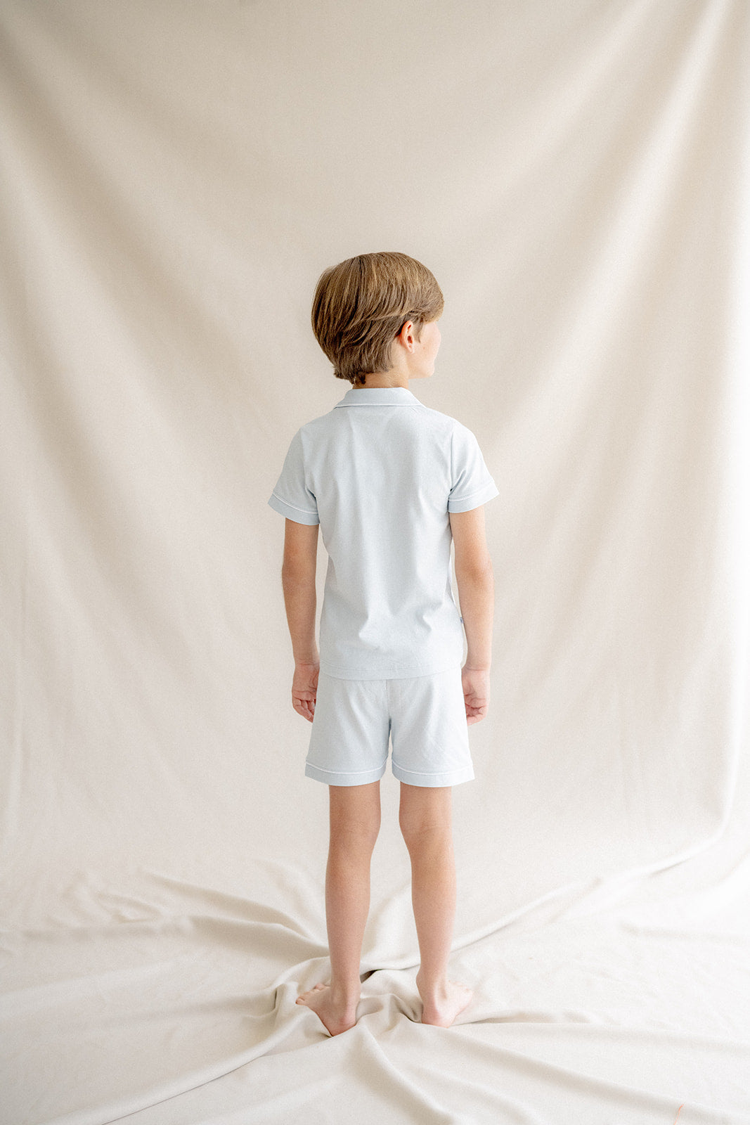 Kids Blue Short Shirt Pajamas