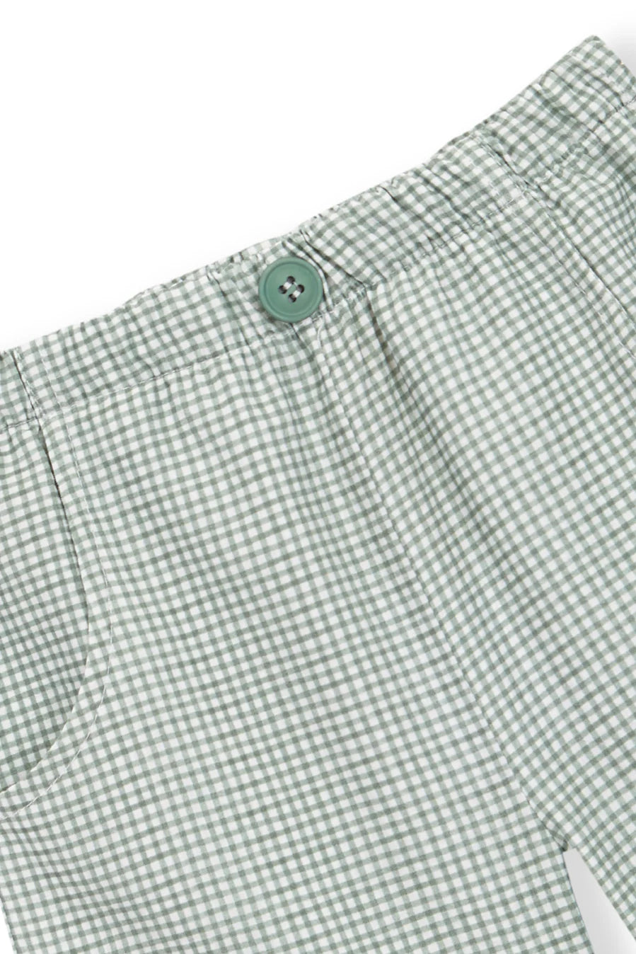 Green Vichy Shorts