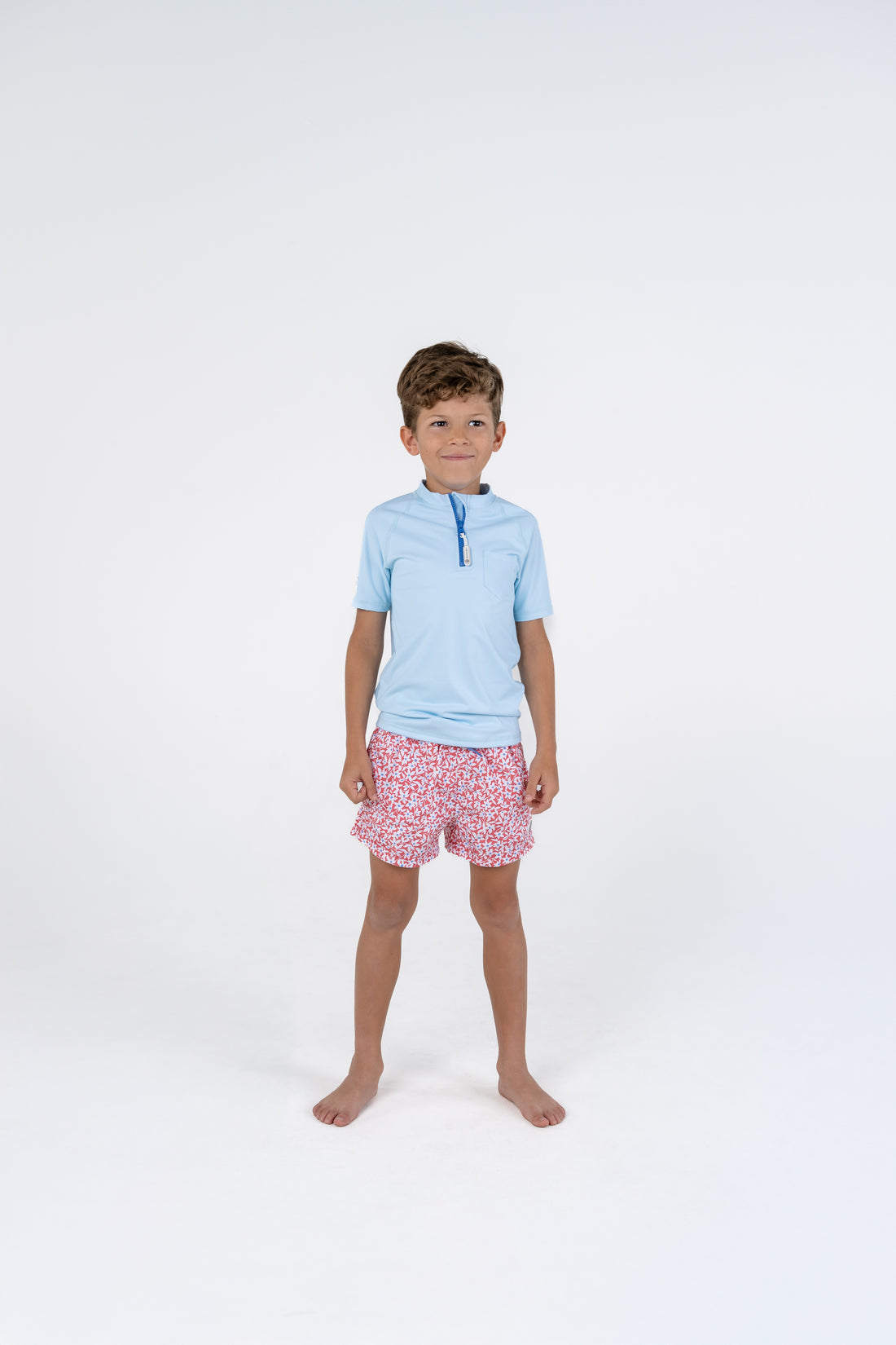 T-shirt anti-UV pour enfant, manches courtes