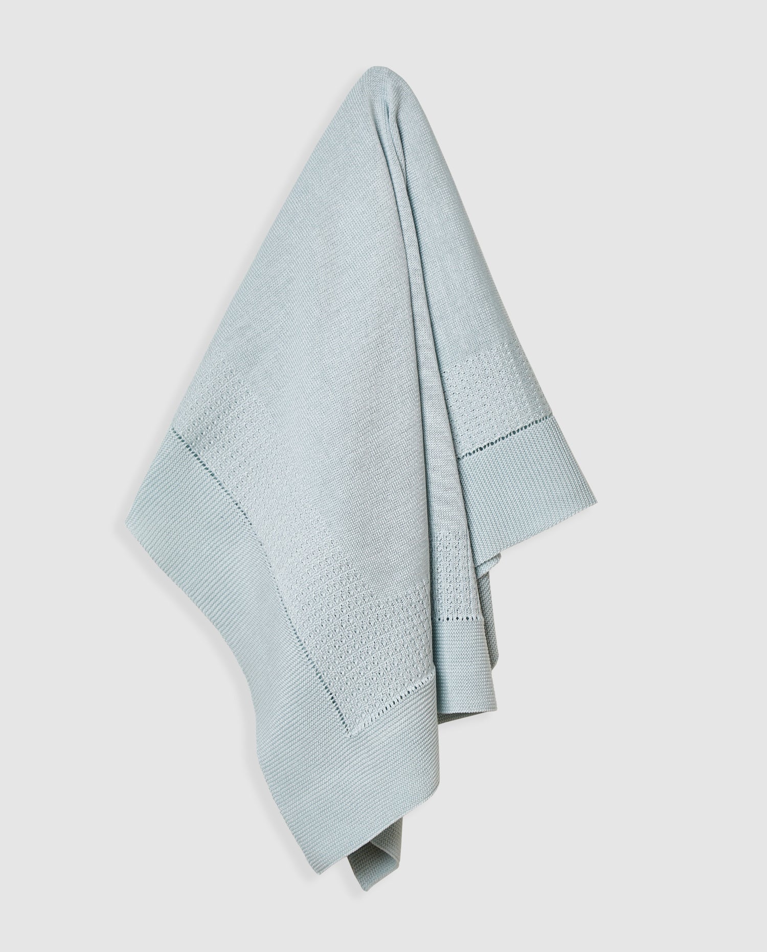 Blue Cotton Pearl Shawl