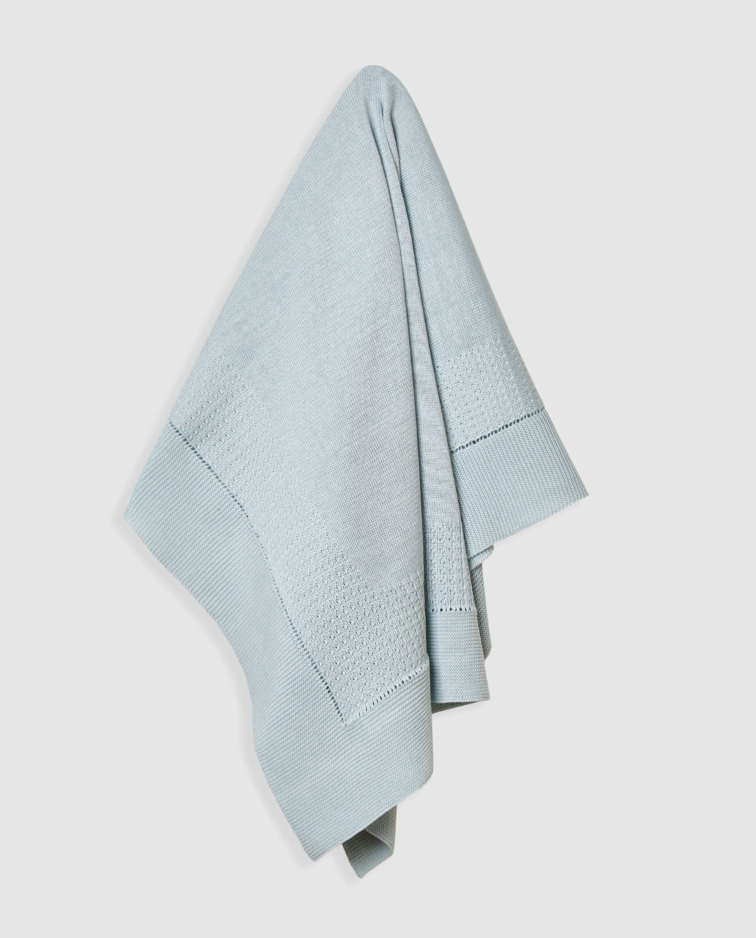 Blue Cotton Pearl Shawl