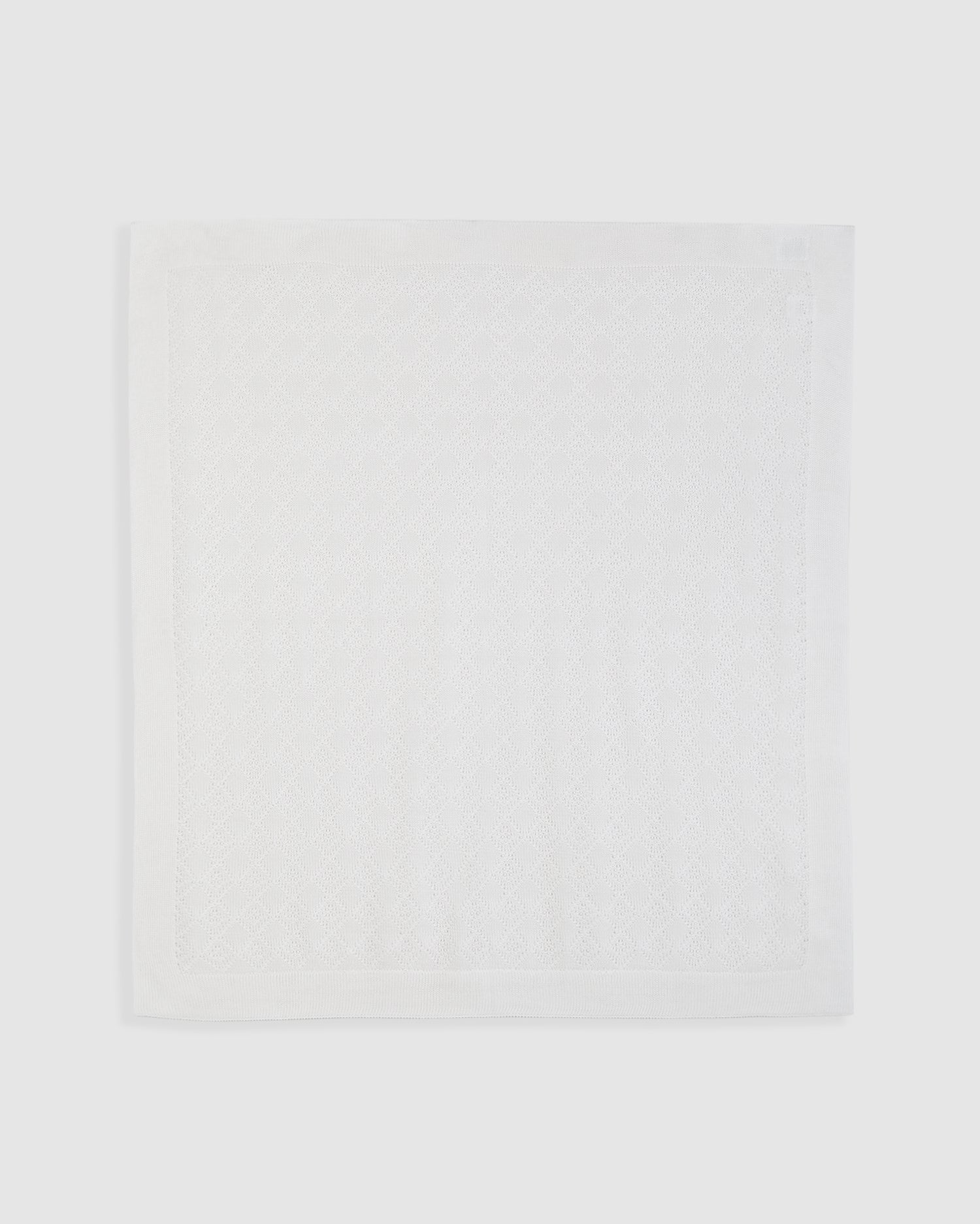 Couverture Perlé Coton Eco Blanc 