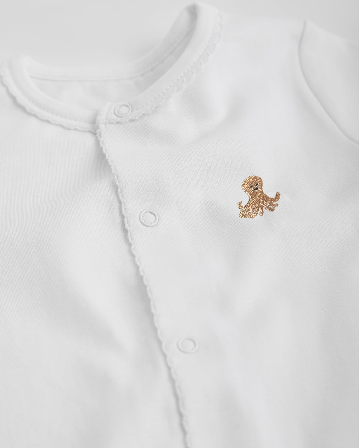 Pyjama court blanc pour bébé