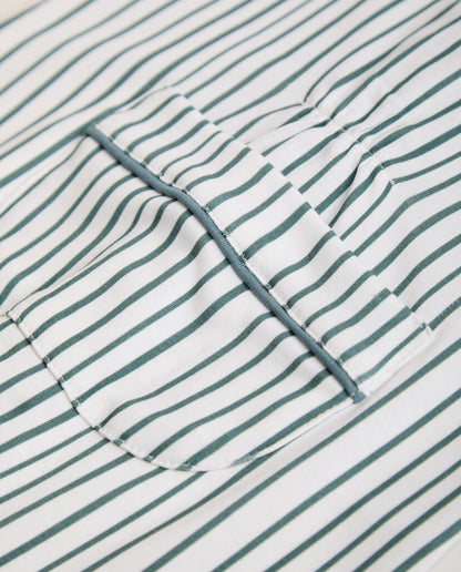 Pyjama bébé à rayures bleu foncé