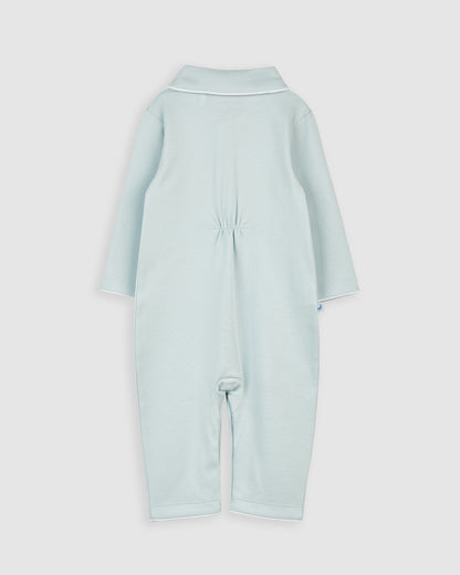 Grenouillère bébé bleue (sans pieds)