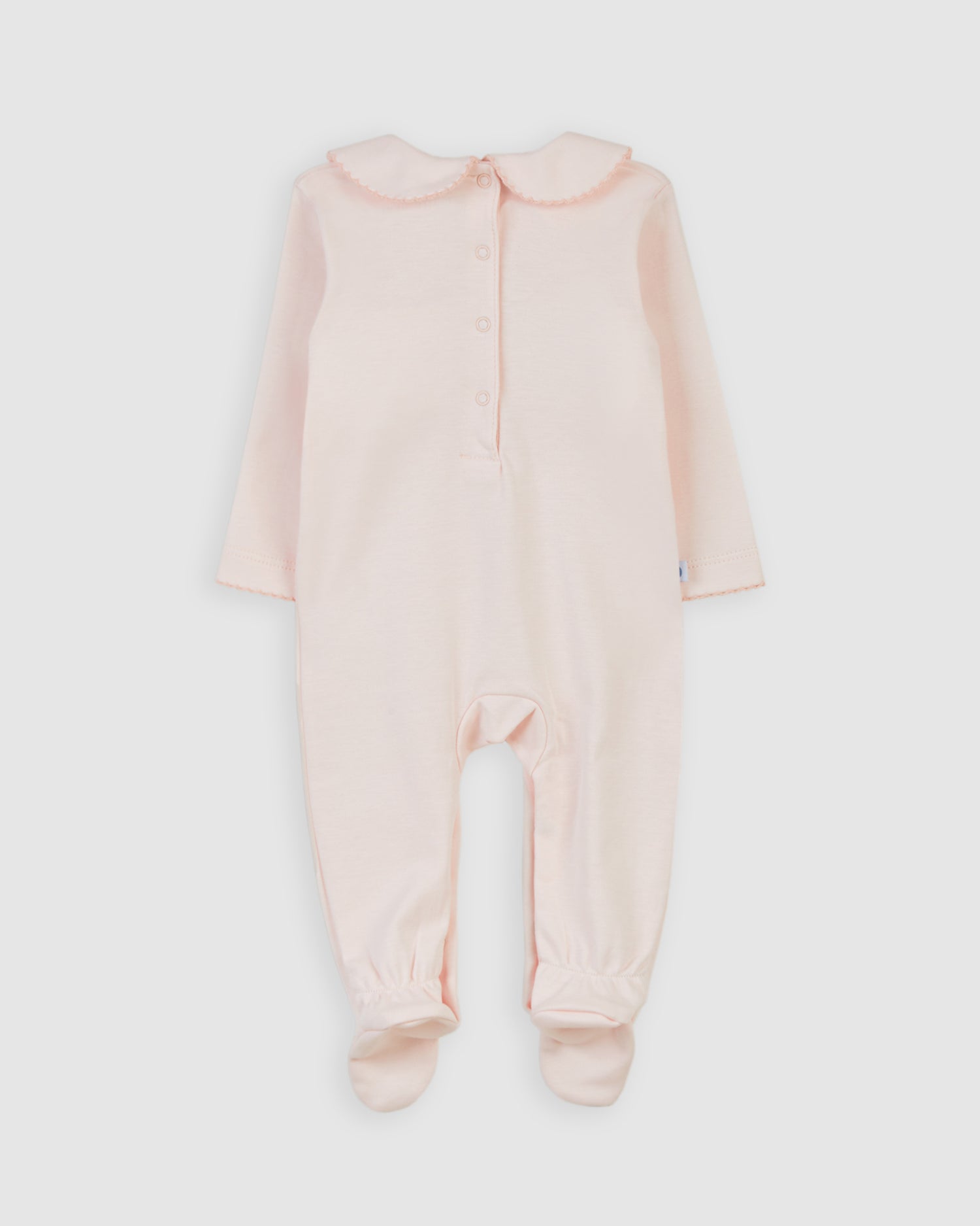 Pijama Bebé Smock Rosa