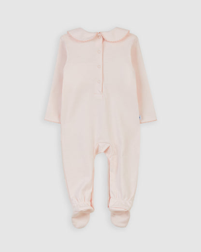 Pijama Bebé Smock Rosa